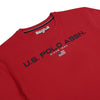 Mens Block Flag Graphic T-Shirt in Tango Red