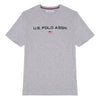 Mens Block Flag Graphic T-Shirt in Vintage Grey Heather