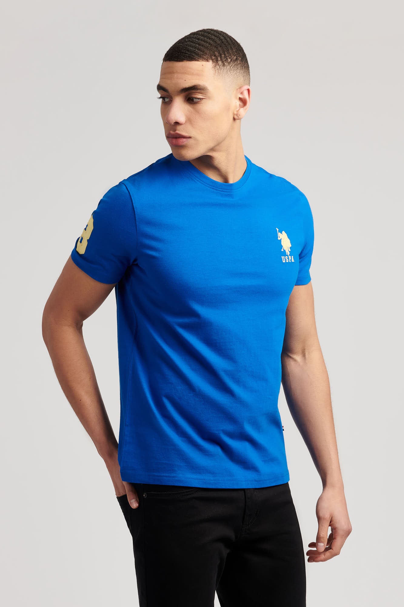 Mens Player 3 T-Shirt in Nautical Blue