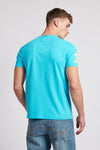 Mens Player 3 T-Shirt in Blue Atoll