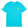 Mens Player 3 T-Shirt in Blue Atoll