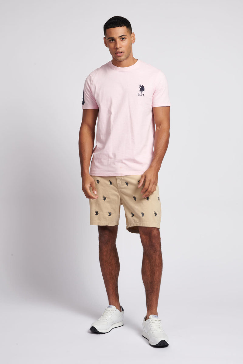 Mens Player 3 T-Shirt in Orchid Pink Marl