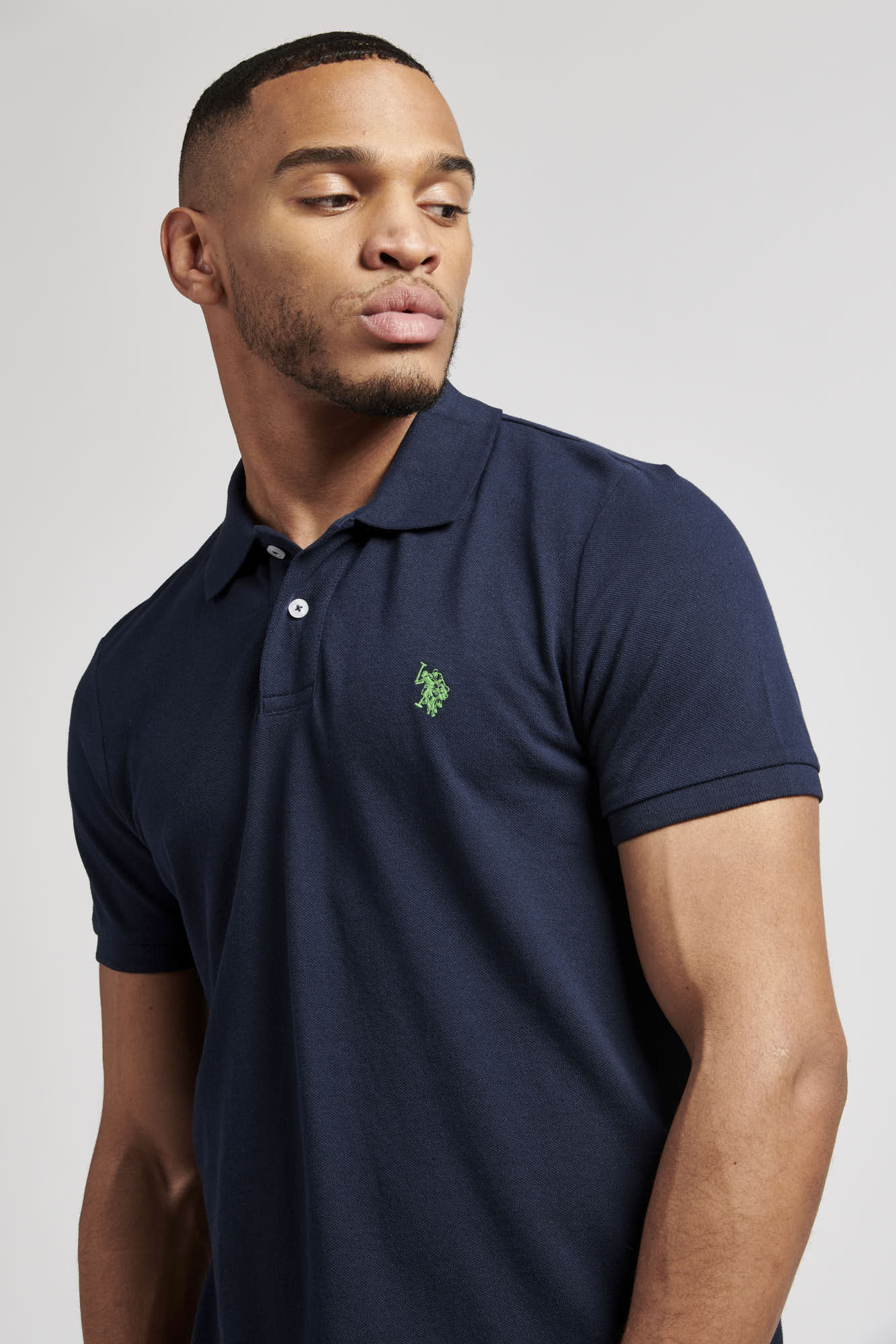 Mens Life Polo Shirt in Navy Blue