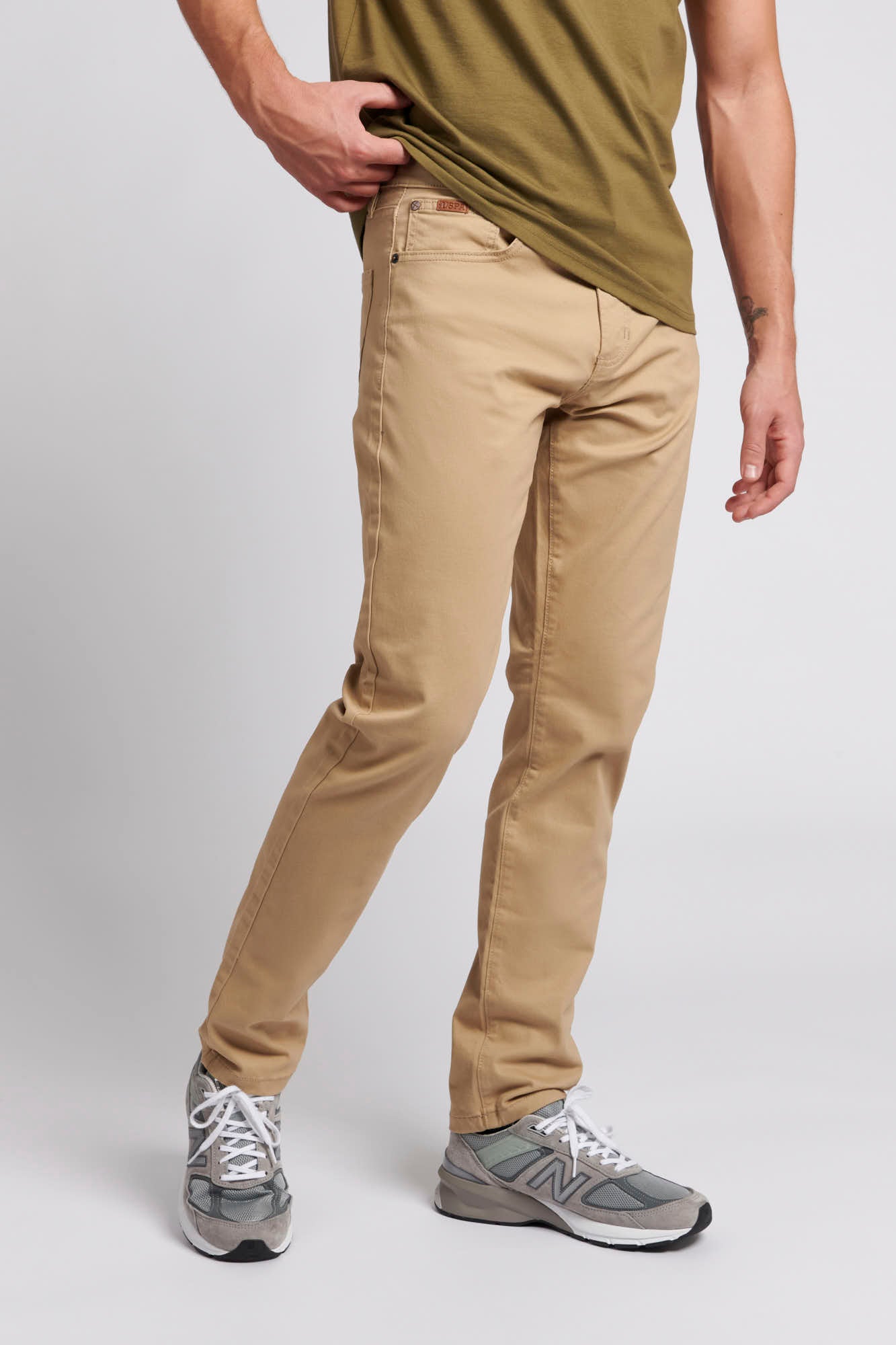 Mens Woven Trousers in Tan – U.S. Polo Assn. UK