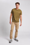 Mens Woven Trousers in Tan