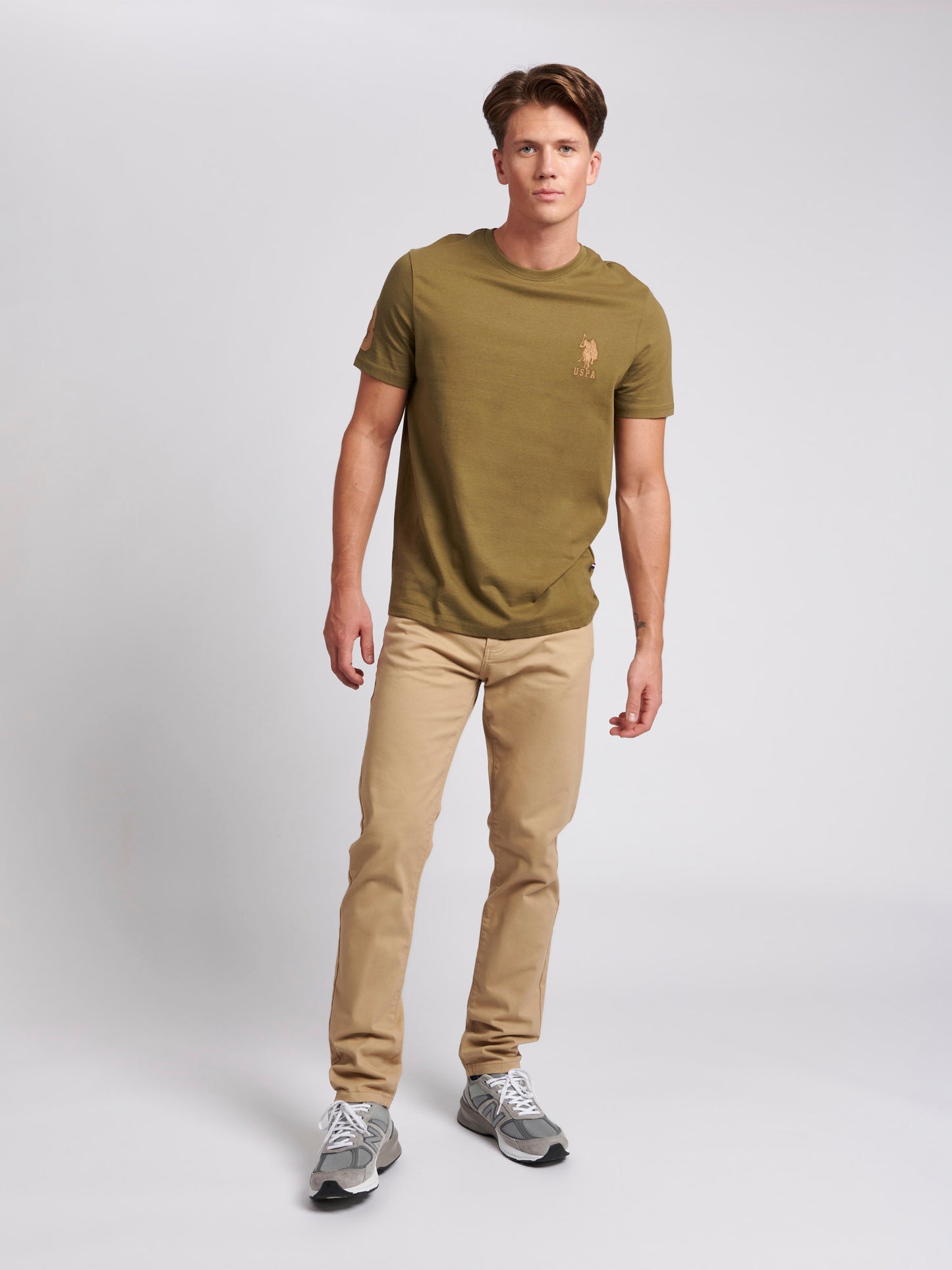 Mens Woven Trousers in Tan