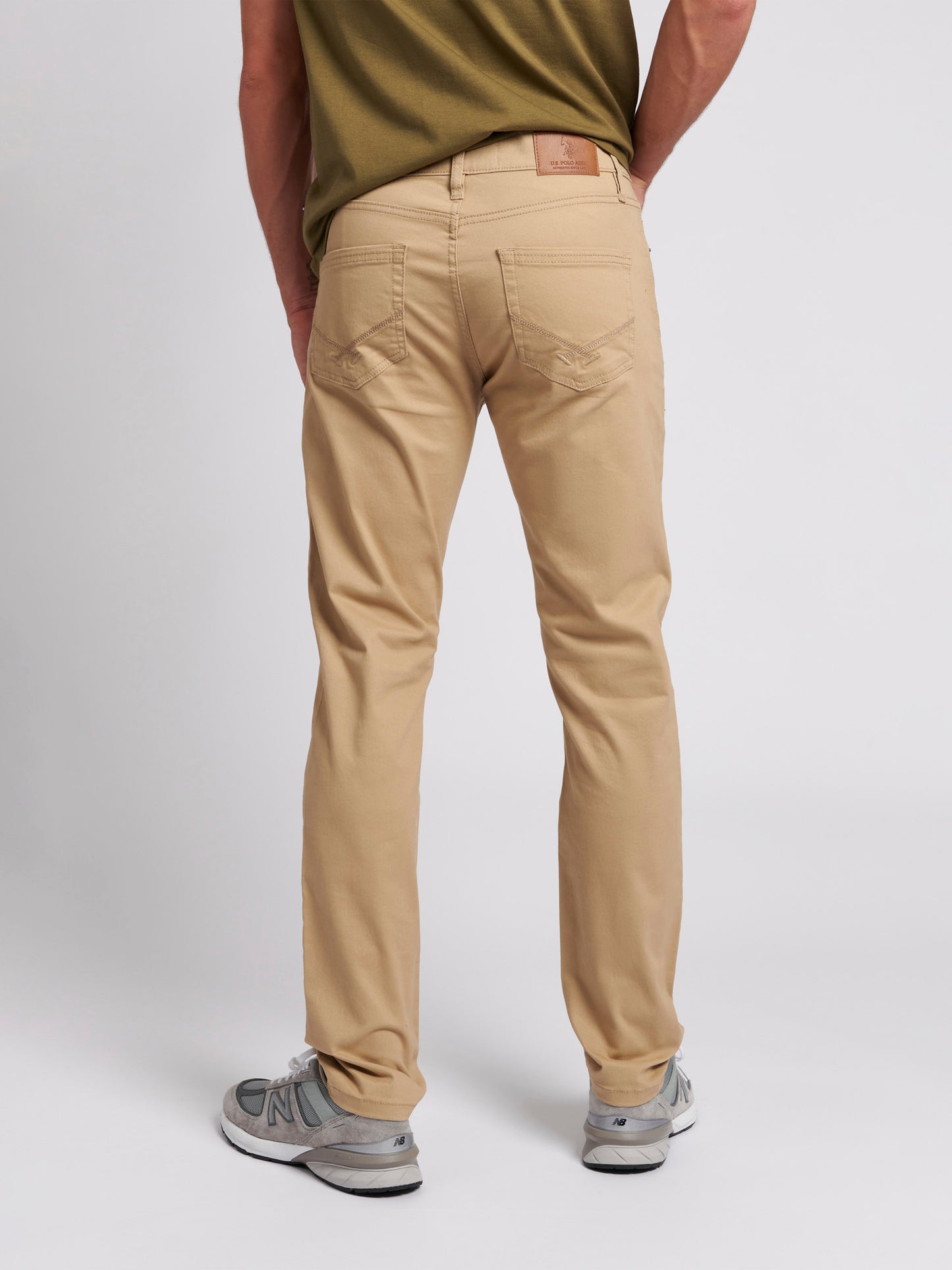 Mens Woven Trousers in Tan