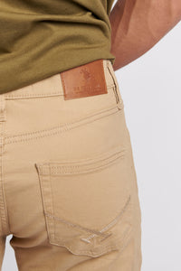 Mens Woven Trousers in Tan
