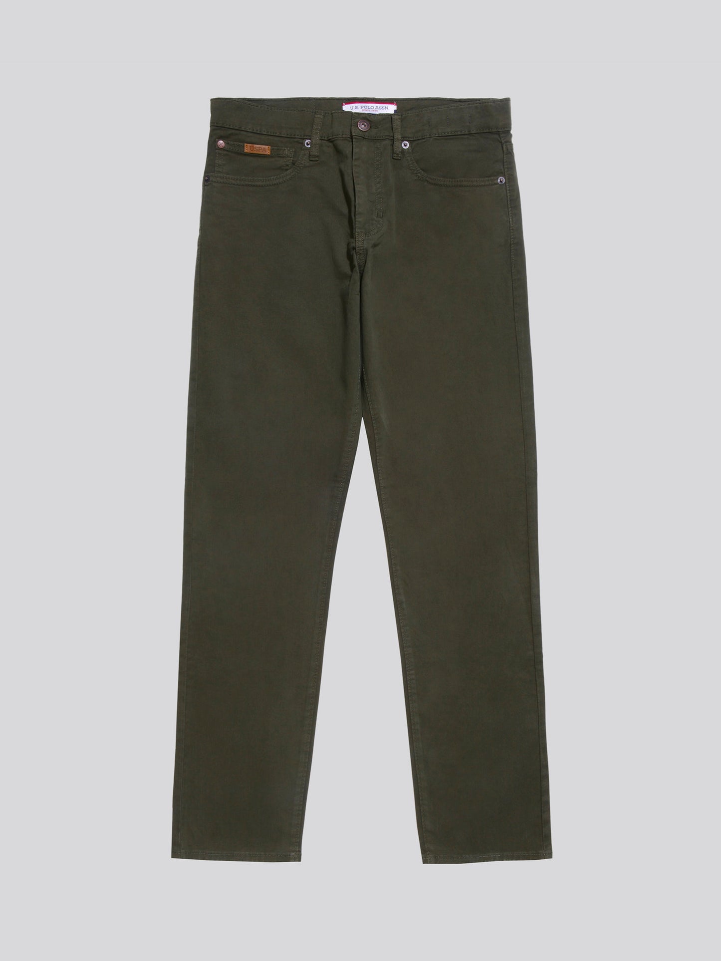 Mens Woven Trousers in Army Green