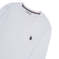 Mens Long Sleeved T-Shirt in Bright White