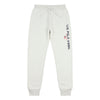 Mens Block Flag Graphic Joggers in Light Grey Marl