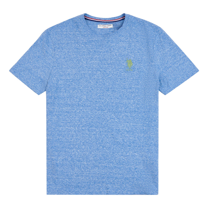 Mens Snow Melange T-Shirt in Nautical Blue