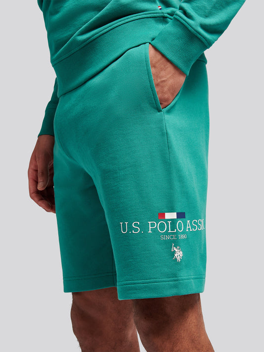 Mens Stacked Shorts in Ivy