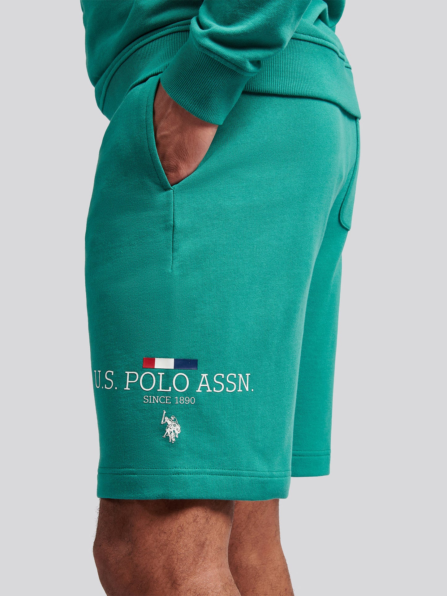 Mens Stacked Shorts in Ivy