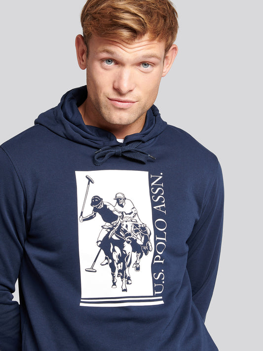Mens Rider Hoodie in Navy Blue