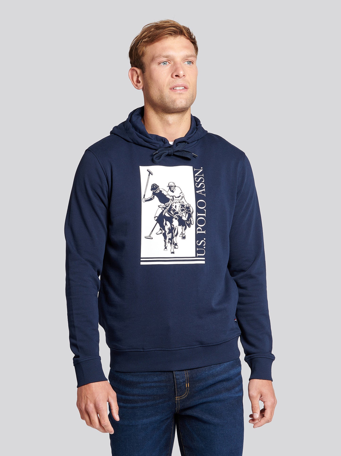 Mens Rider Hoodie in Navy Blue