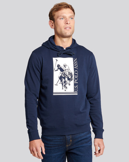 Mens Rider Hoodie in Navy Blue