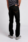 Mens 5 Pocket Regular Fit Denim Jeans in Black Wash