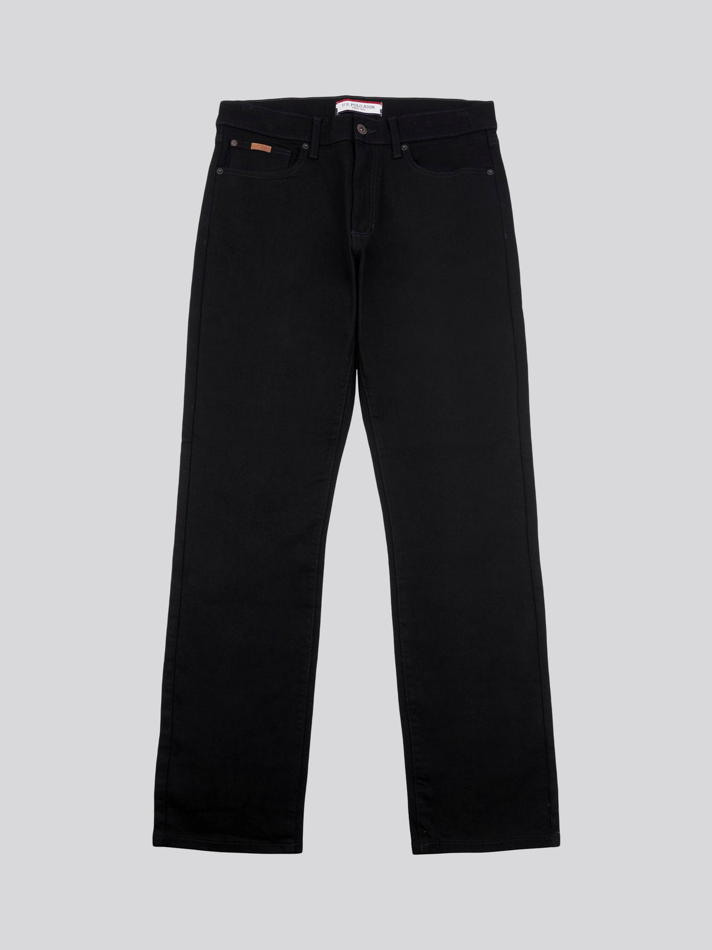 Mens 5 Pocket Regular Fit Denim Jeans in Black Wash