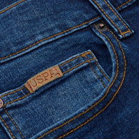 Mens 5 Pocket Regular Fit Denim Jeans in Dark Wash