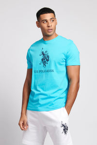 Mens Rider T-Shirt in Blue Atoll