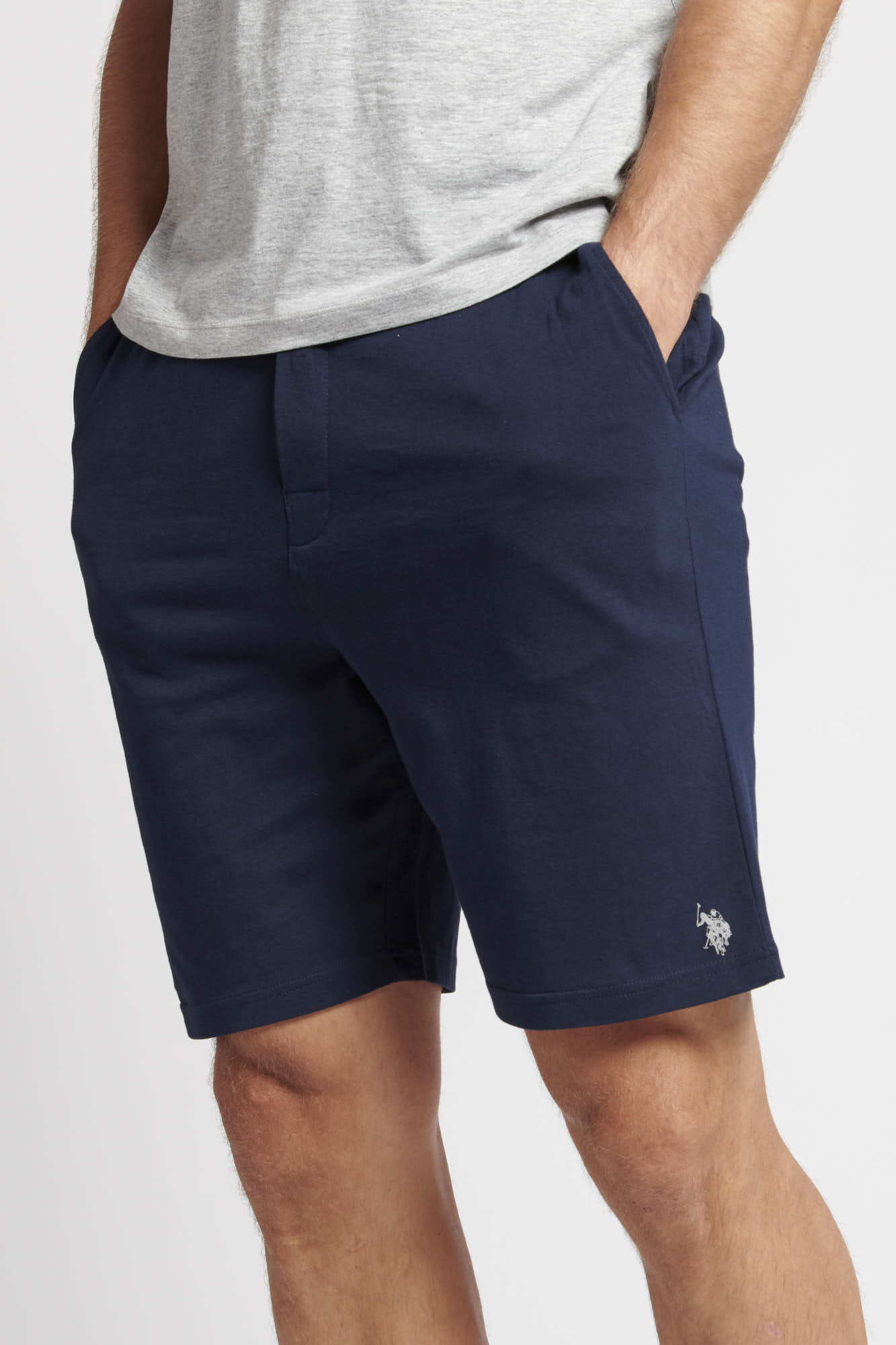 Mens Lounge Shorts in Navy Blue