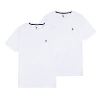 Mens 2 Pack Lounge T-Shirts in Bright White