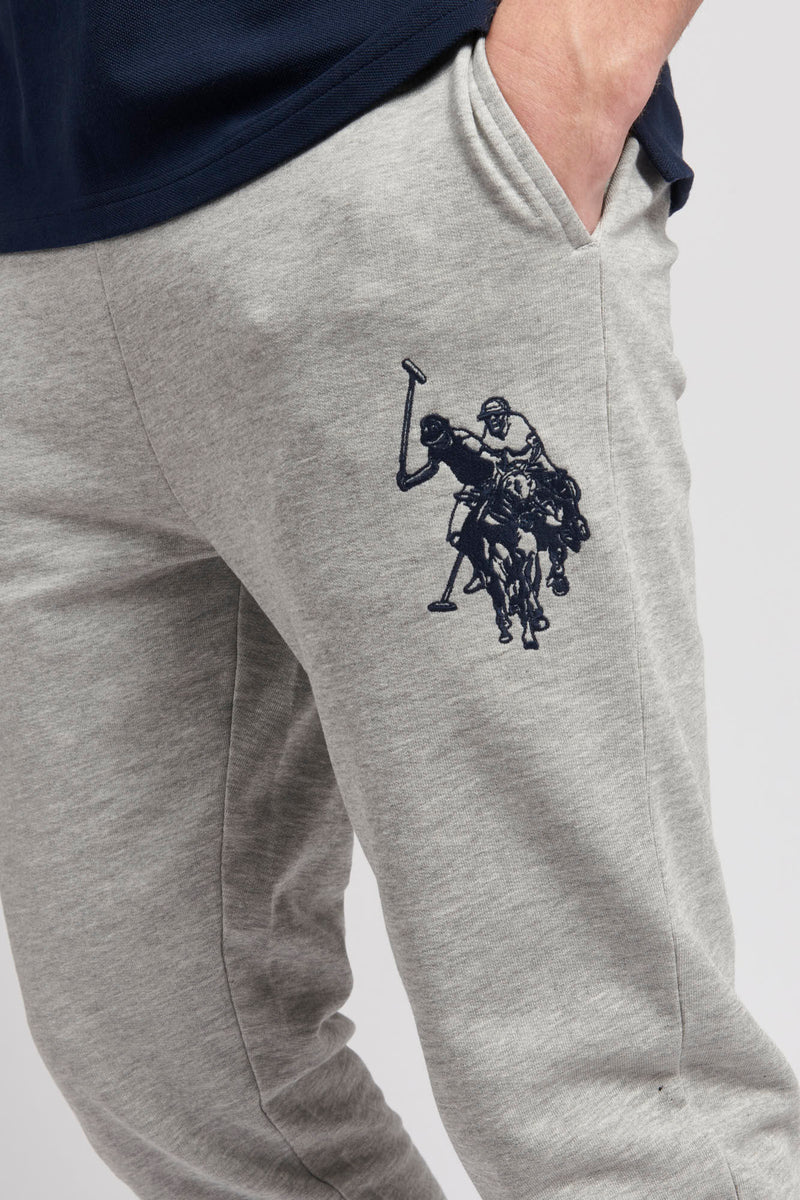 Mens Large Logo Joggers in Vintage Grey Heather
