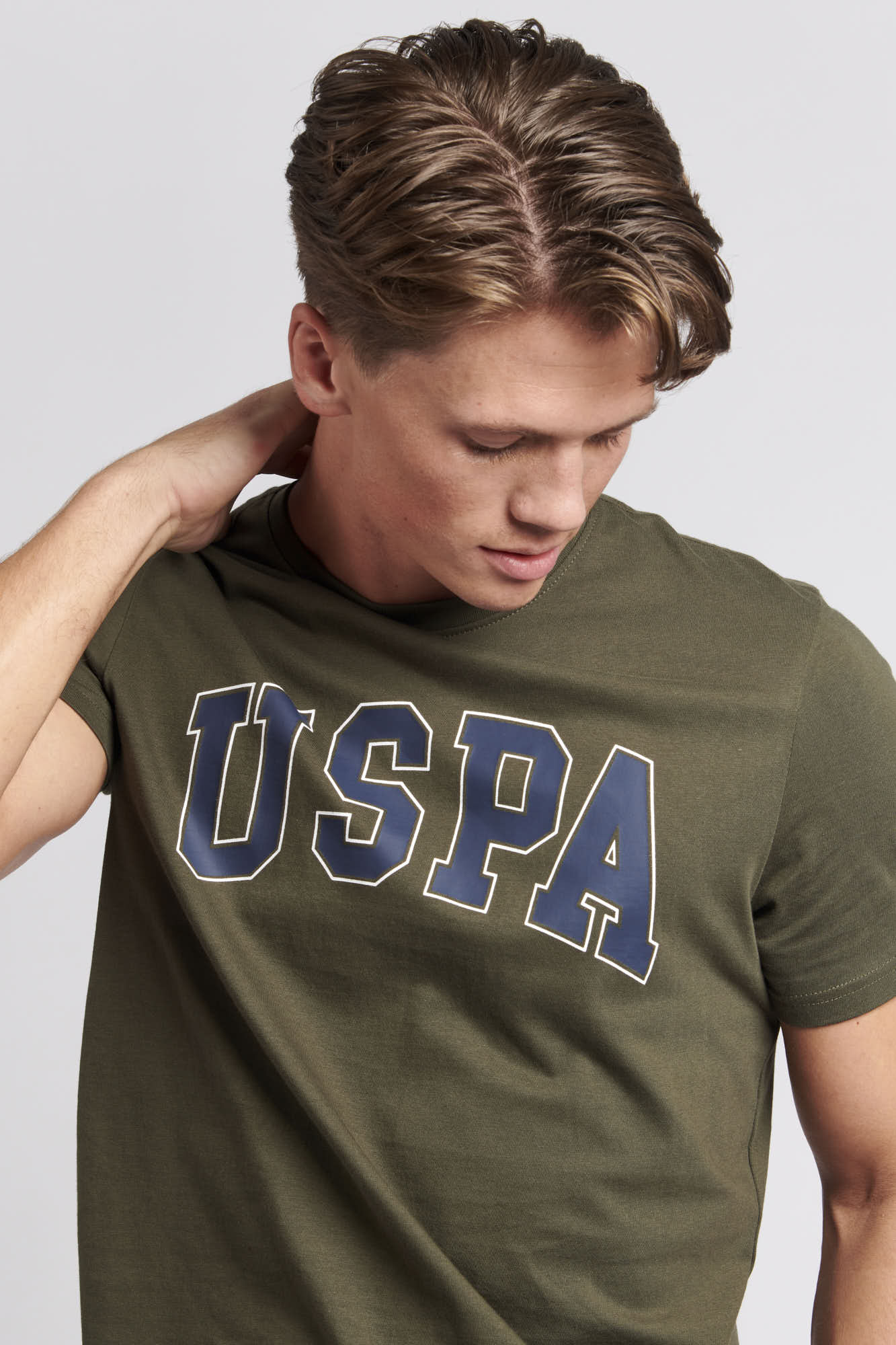 Mens USPA Arch Graphic T-Shirt in Forest Night