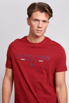 Mens Heritage Graphic T-Shirt in Biking Red
