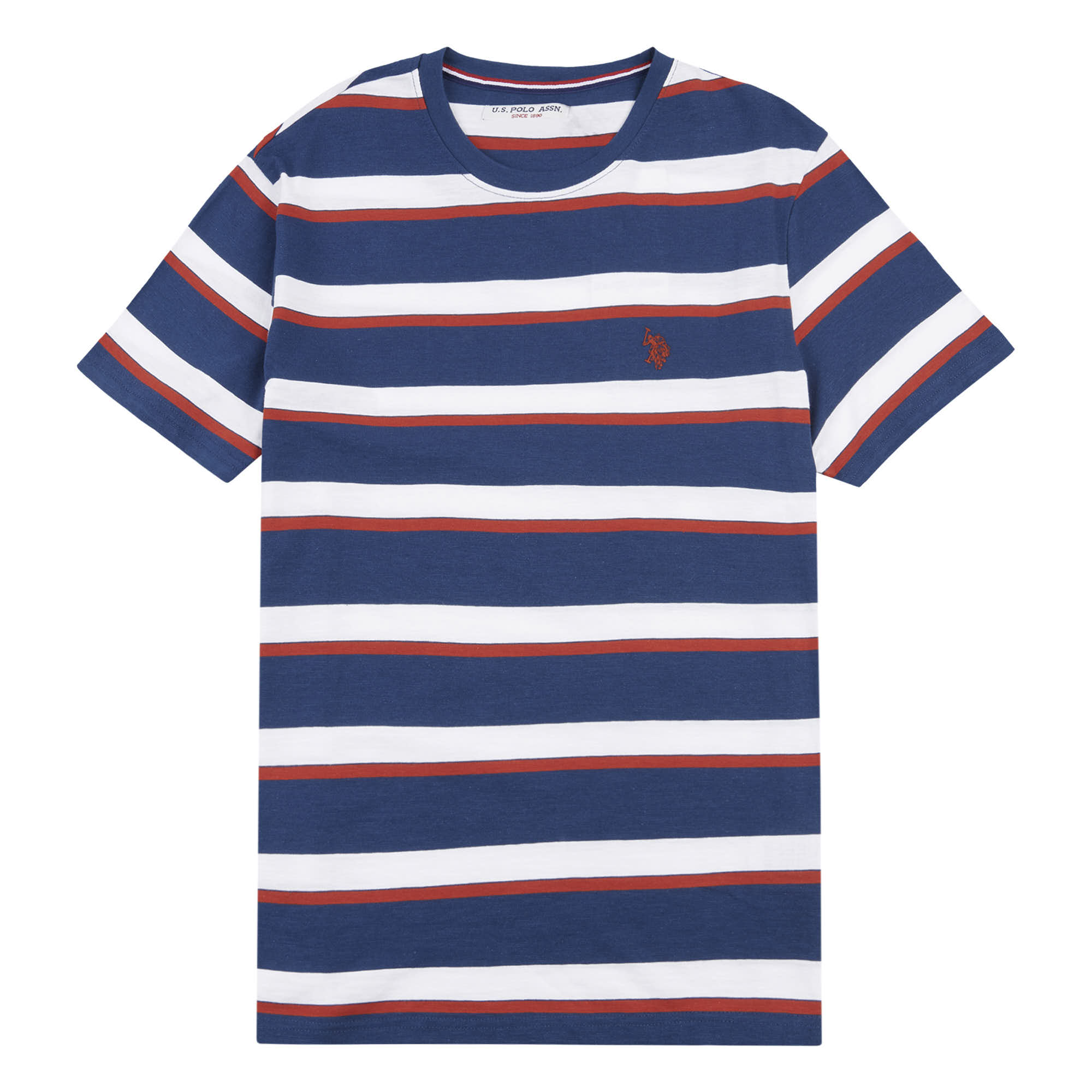 Mens Sport Stripe T-Shirt in Insignia Blue
