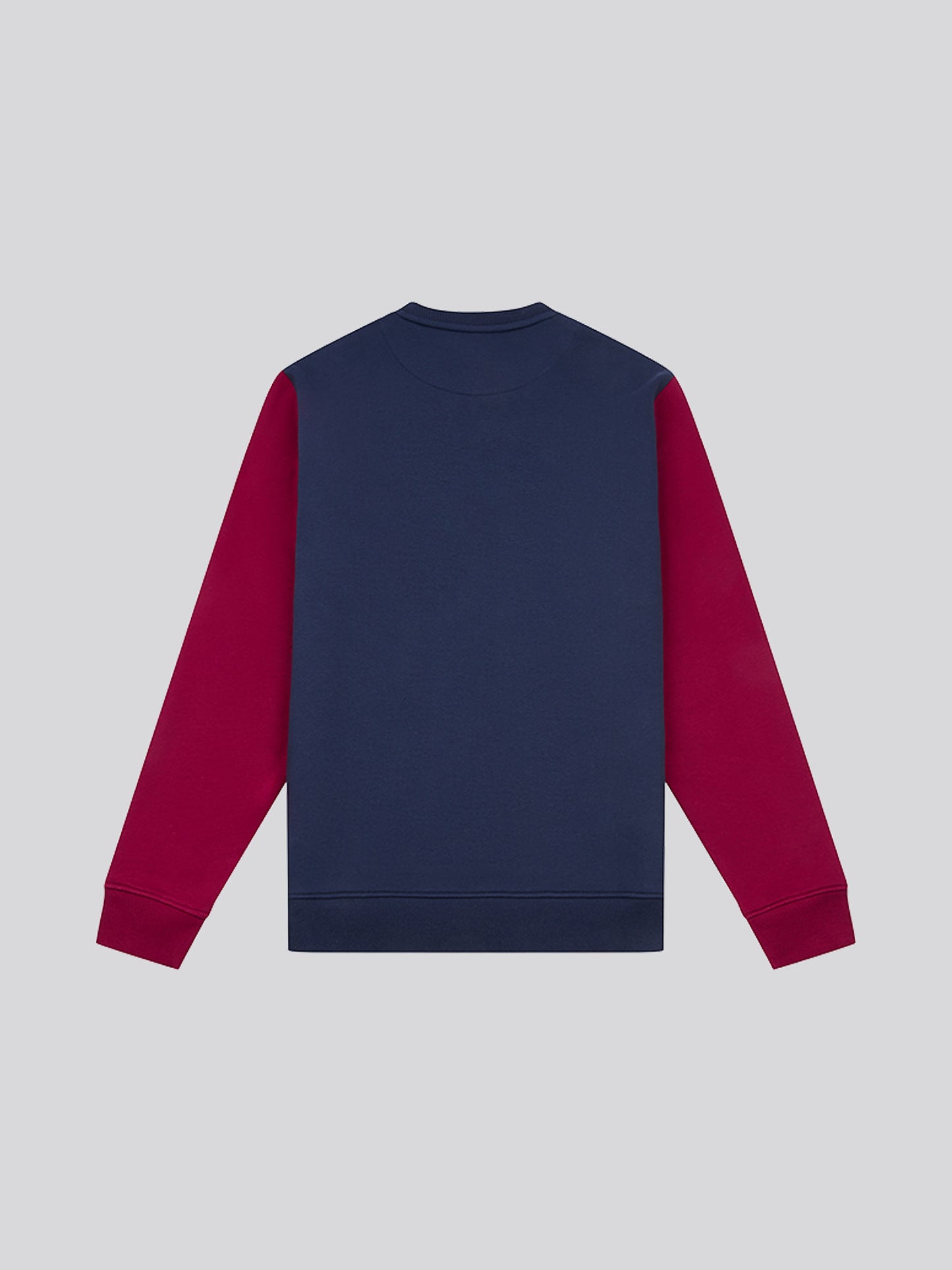 Mens Sports Crew Neck Sweatshirt in Navy Blue