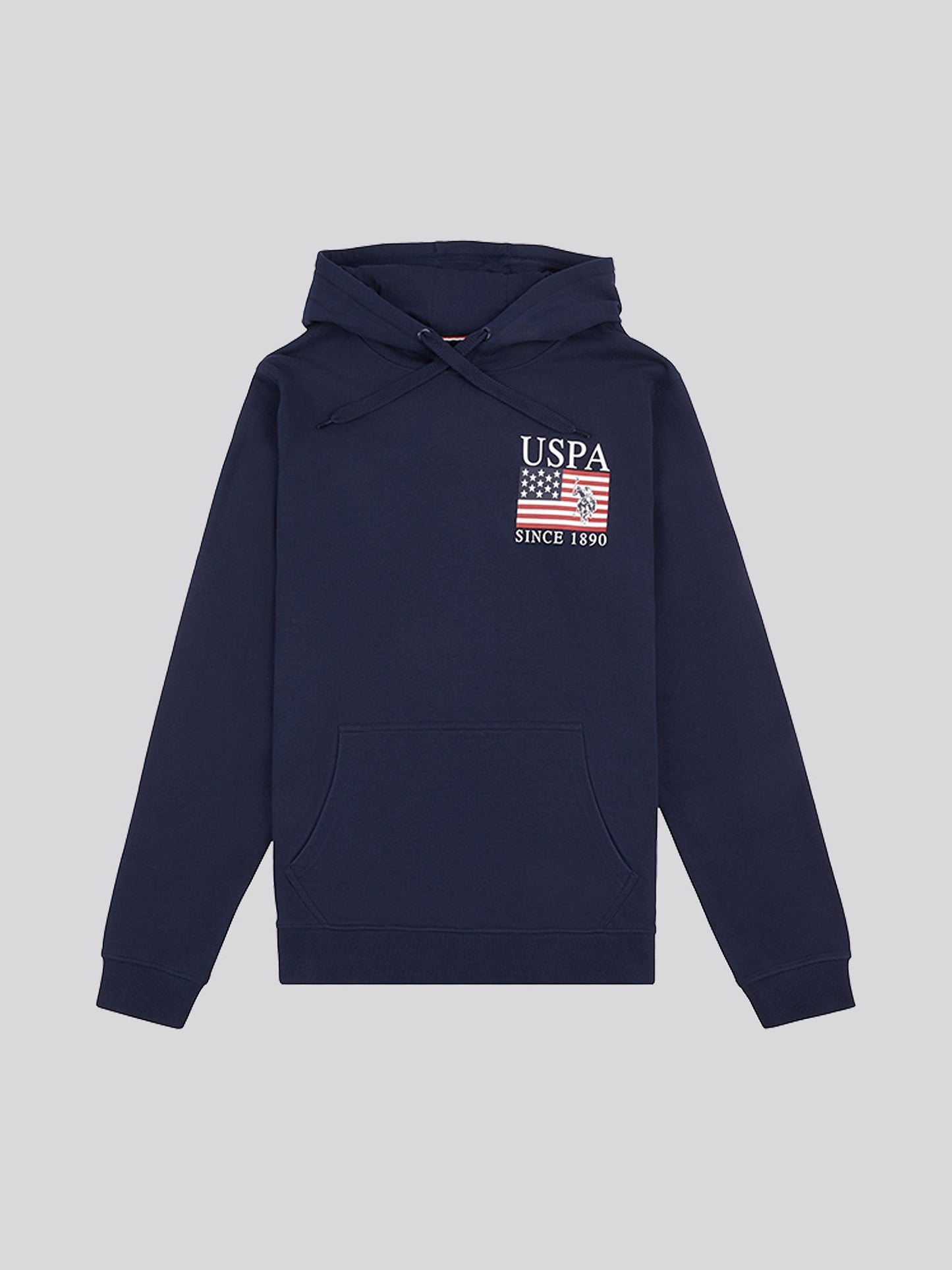Mens Vintage 1890 Hoodie in Navy Blue
