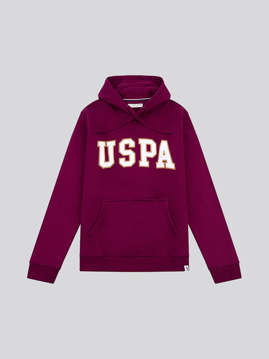 Mens Graphic Hoodie in Windsor Wine