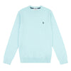 Mens Crew Neck Knitted Jumper in Atomizer Marl