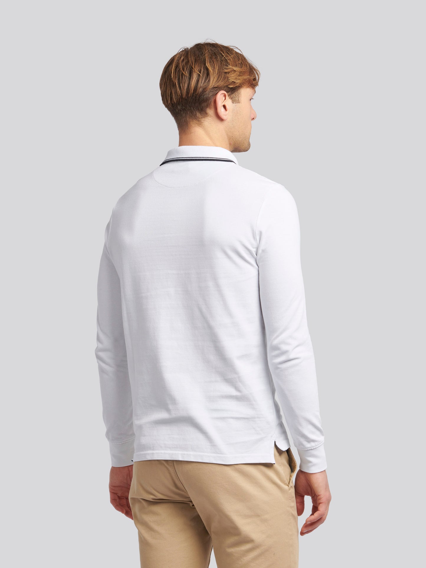 Mens Twin Tipped Pique Polo Shirt in *TEST* Bright White