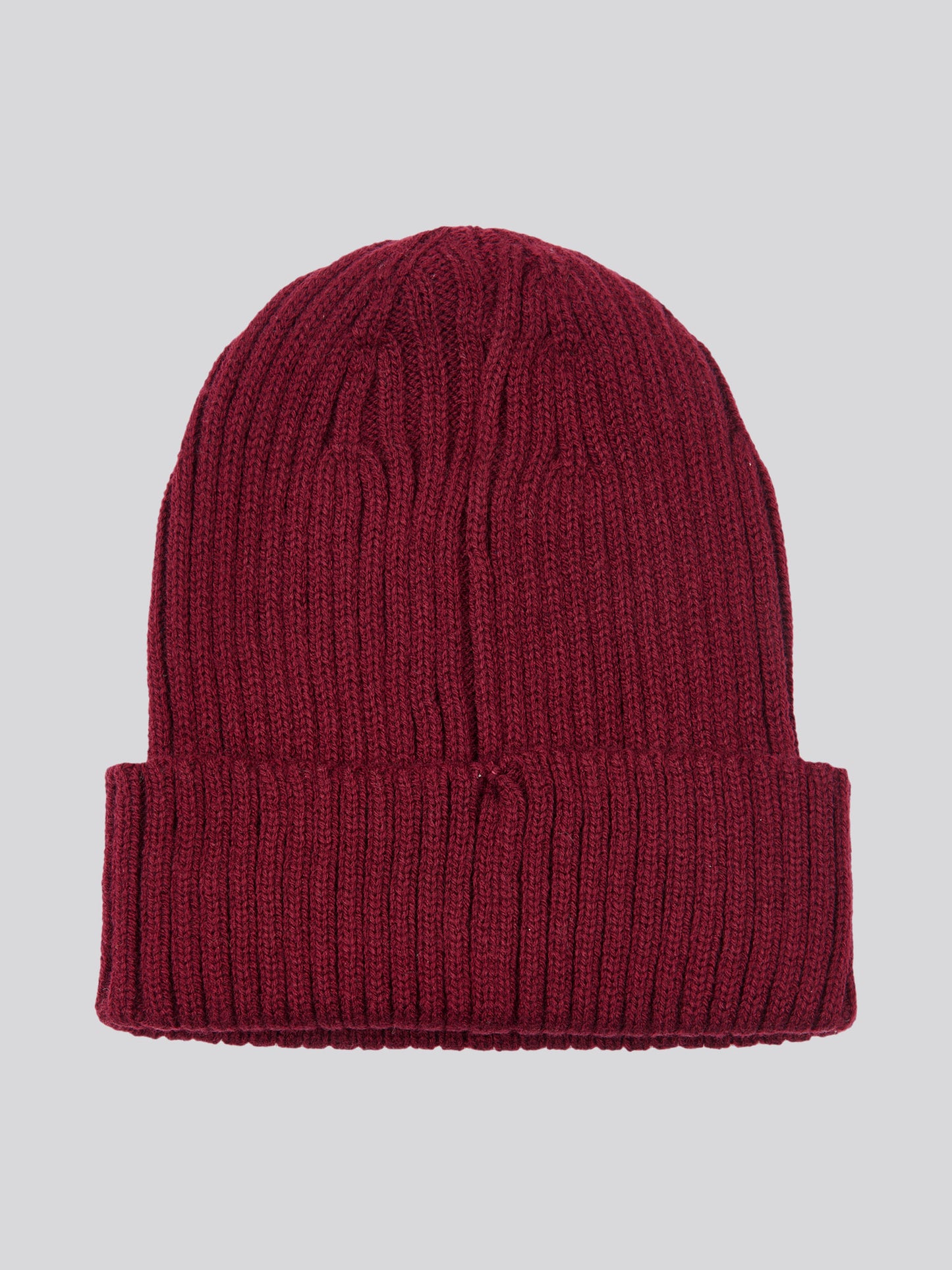 Chunky Rib Beanie in Windsor Wine