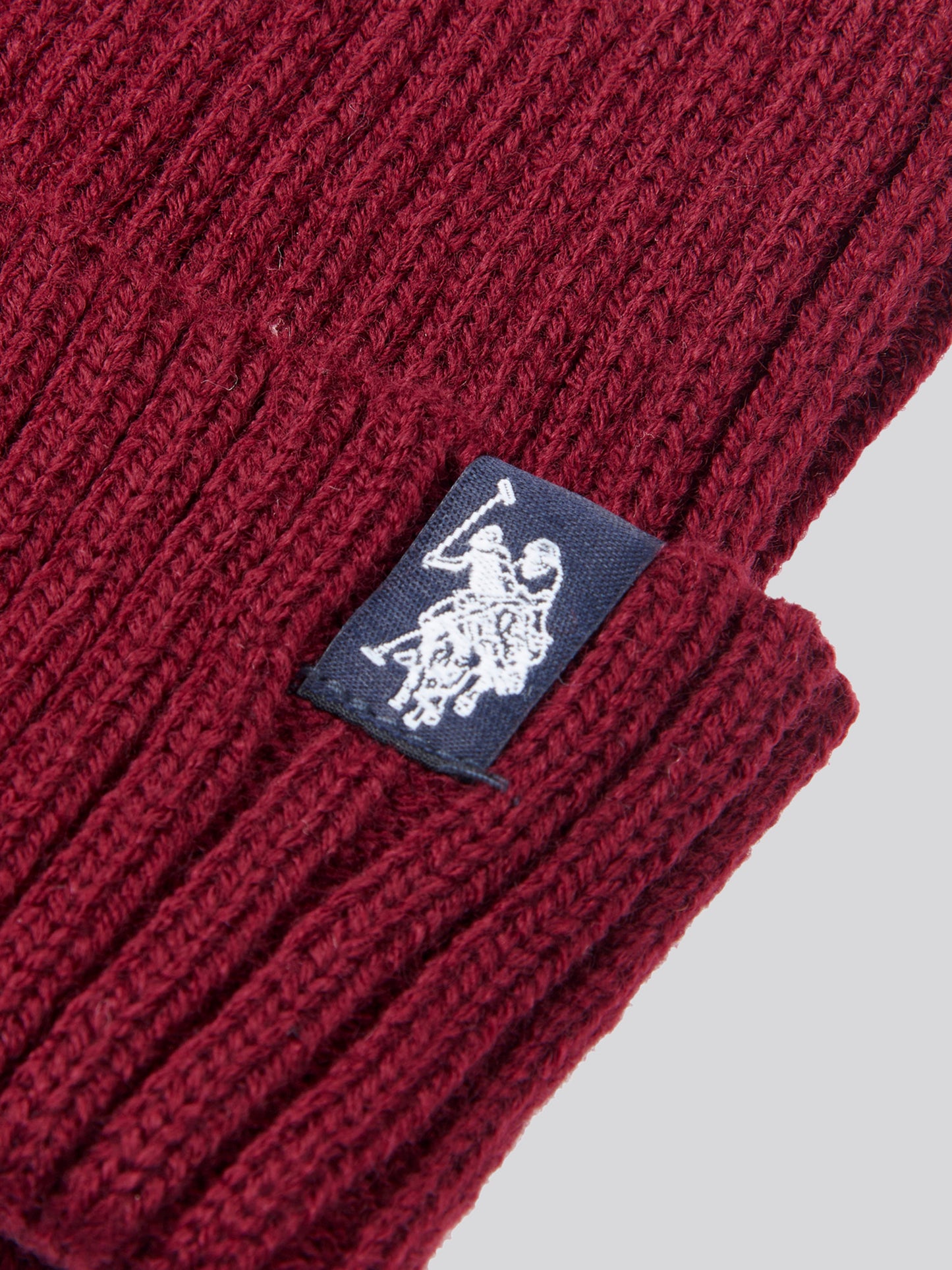 Chunky Rib Beanie in Windsor Wine