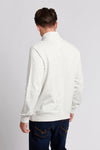 Mens Quarter Zip Sport Sweatshirt in Light Grey Marl