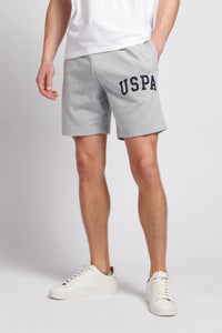 Mens USPA Arch logo Sweat Shorts in Vintage Grey Heather