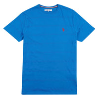 Mens Texture Stripe T-Shirt in Directoire Blue