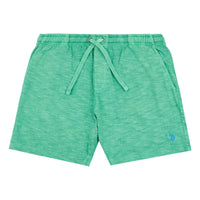 Mens Garment Dye Sweat Shorts in Golf Green
