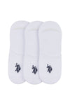 3 Pack Invisible Socks in Bright White