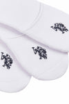 3 Pack Invisible Socks in Bright White