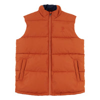 Mens Thick Quilted Gilet in Umber