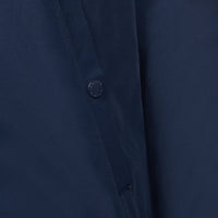 Mens Zip-Through Hooded Coat in Navy Blazer / Haute Red