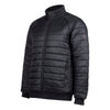 Mens Raglan Lightweight Puffer Jacket in Black/Charcoal DHM