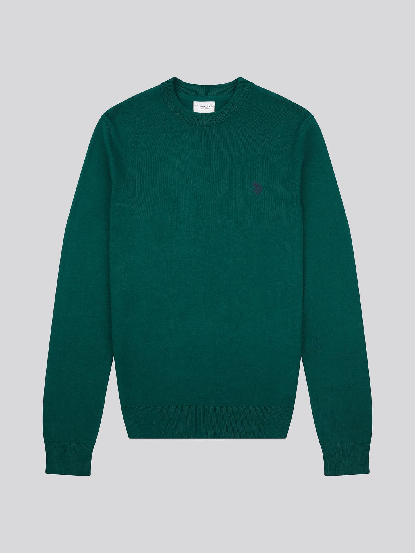 Mens Cotton Crewneck in Rain Forest