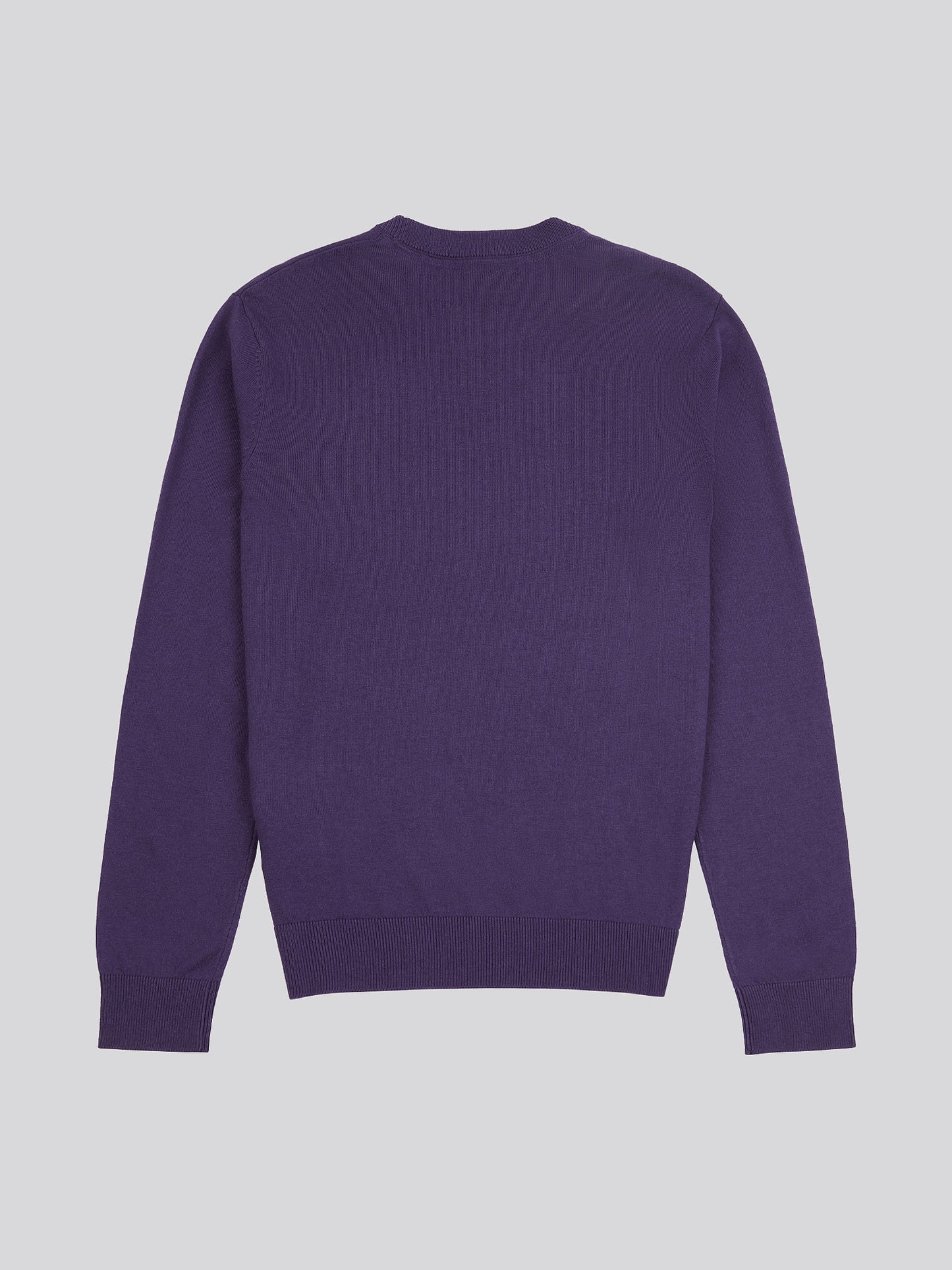 Mens Cotton Crewneck in Purple Plumeria