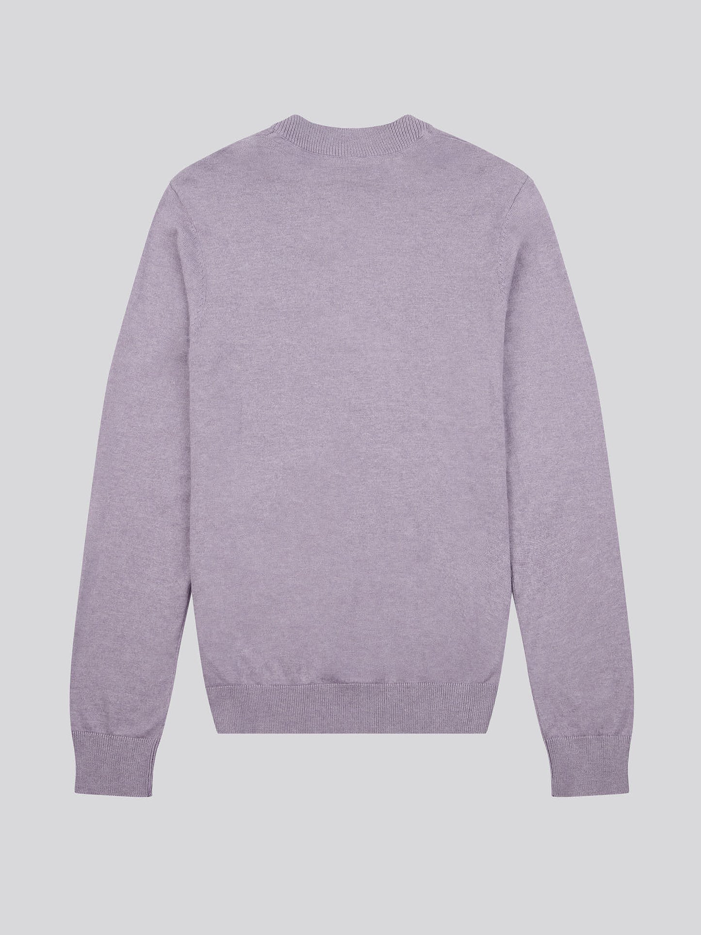 Mens Cotton Funnel Neck 1/4 Zip Knit in Dusk